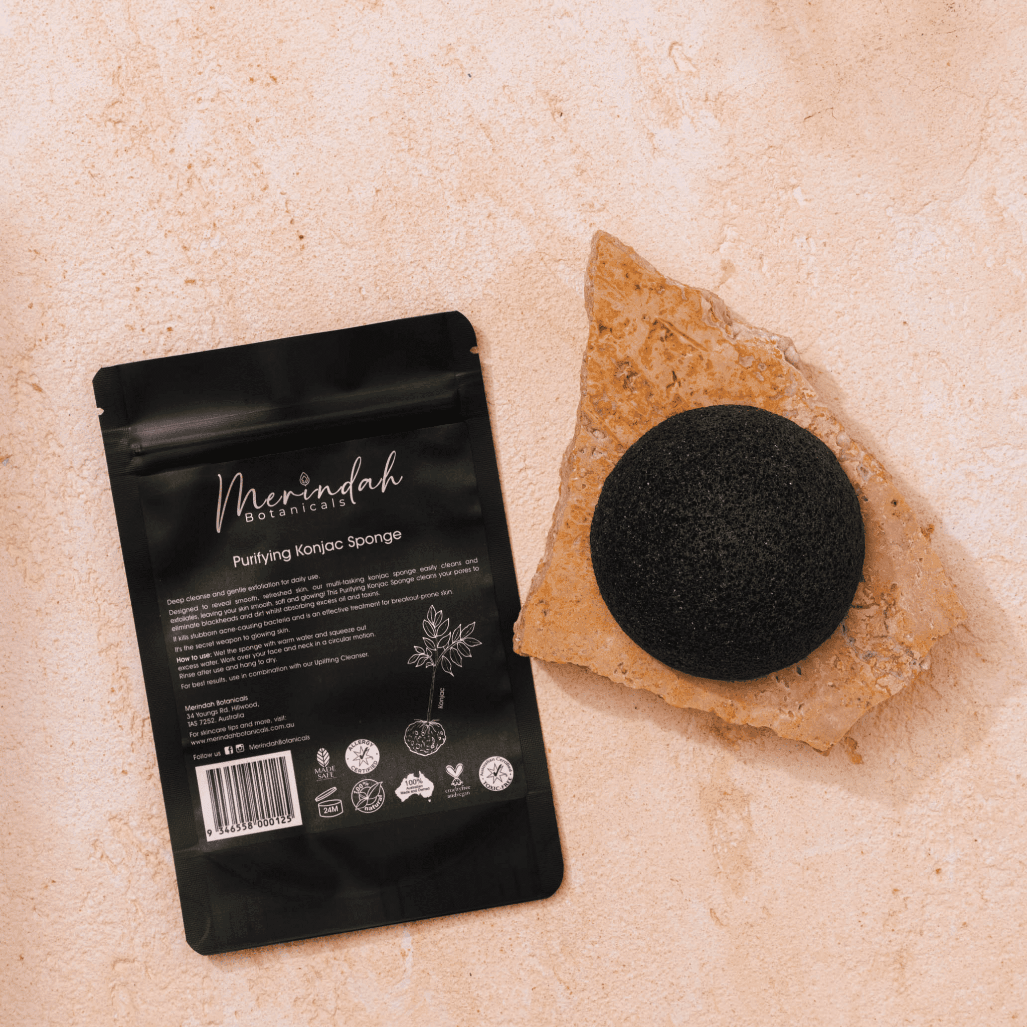 Purifying Konjac Sponge