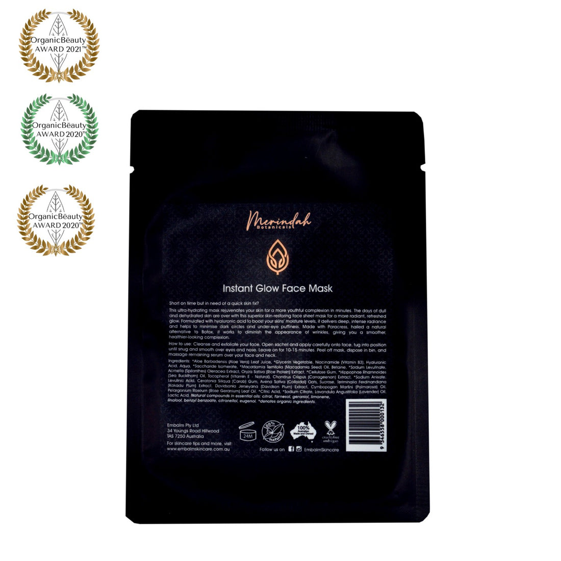 hydrating face mask Merindah Botanical